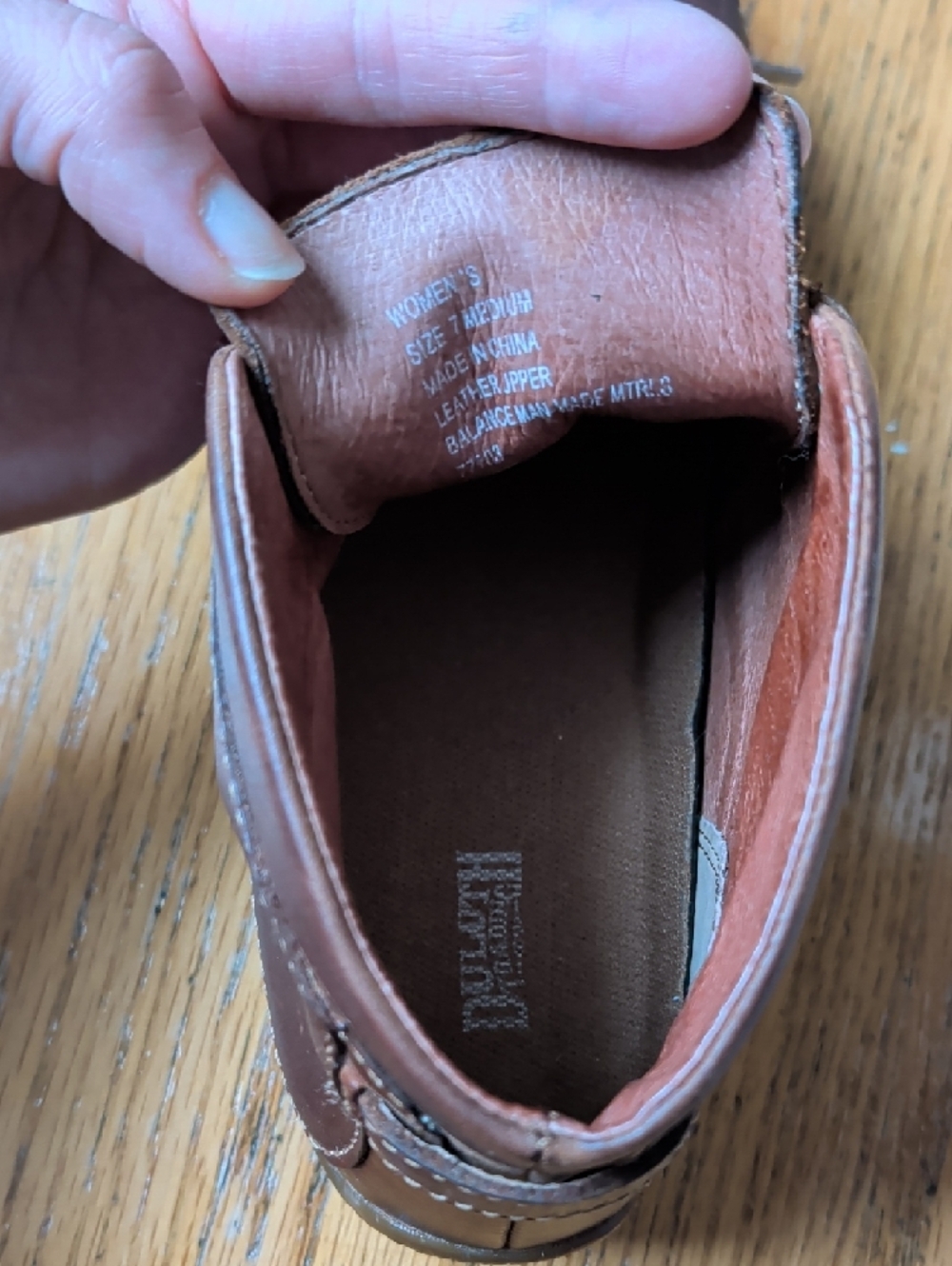 Duluth Trading Co Brown Leather Ankle Booties with Lace - Picture 5 of 6